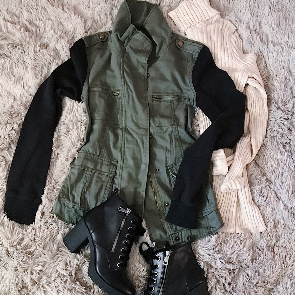 Olive Green Utility Jacket